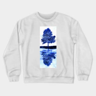 Blue Tree Reflections Crewneck Sweatshirt